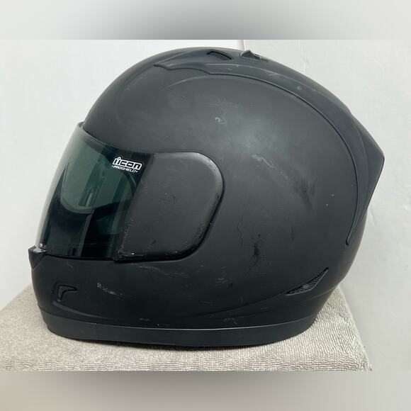 Icon Alliance Full Face Motorcycle Helmet – Matte Black  – DOT & ECE SIZE 2XL - Picture 3 of 12